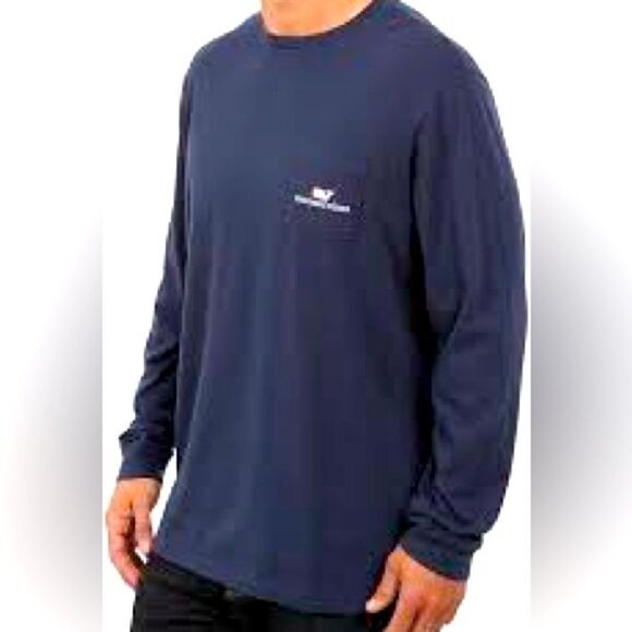 Vineyard Vines Men's Navy Long Sleeve Shirt S - Picture 1 of 7